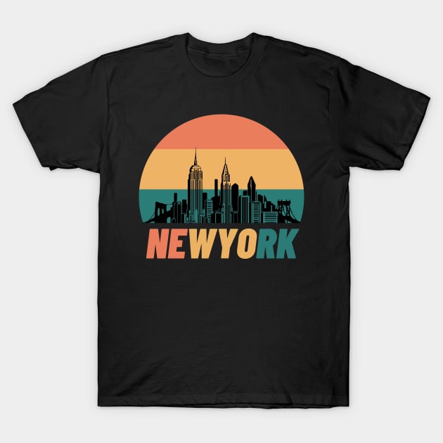 NEWYORK SKYLINE VINTAGE T-Shirt by Shirt Tube